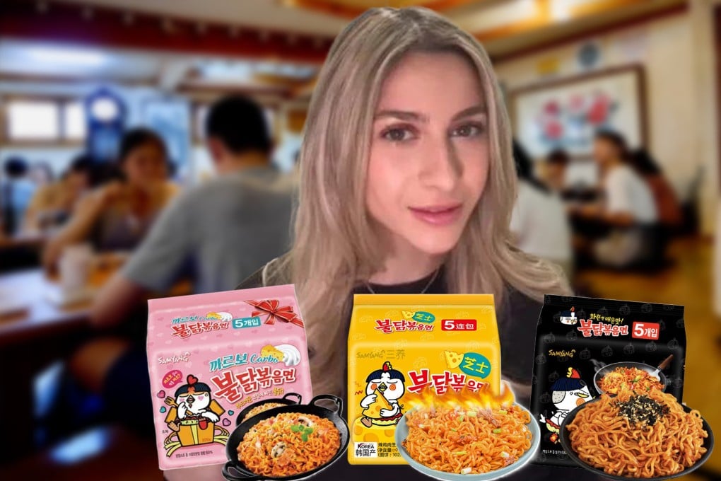 The hospitalisation of a US-based influencer after eating Korean Buldak fire noodles has thrust the product into the international spotlight. The Post explains what all the fuss is about. Photo: SCMP composite/Shutterstock/Taobao/Weibo