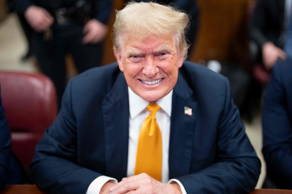 Former US president Donald Trump arrives at his criminal trial in New York on Wednesday. Photo: AFP