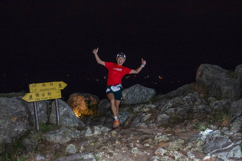 A MoonTrekker participant at Lantau Peak in 2023. Photo: MoonTrekker