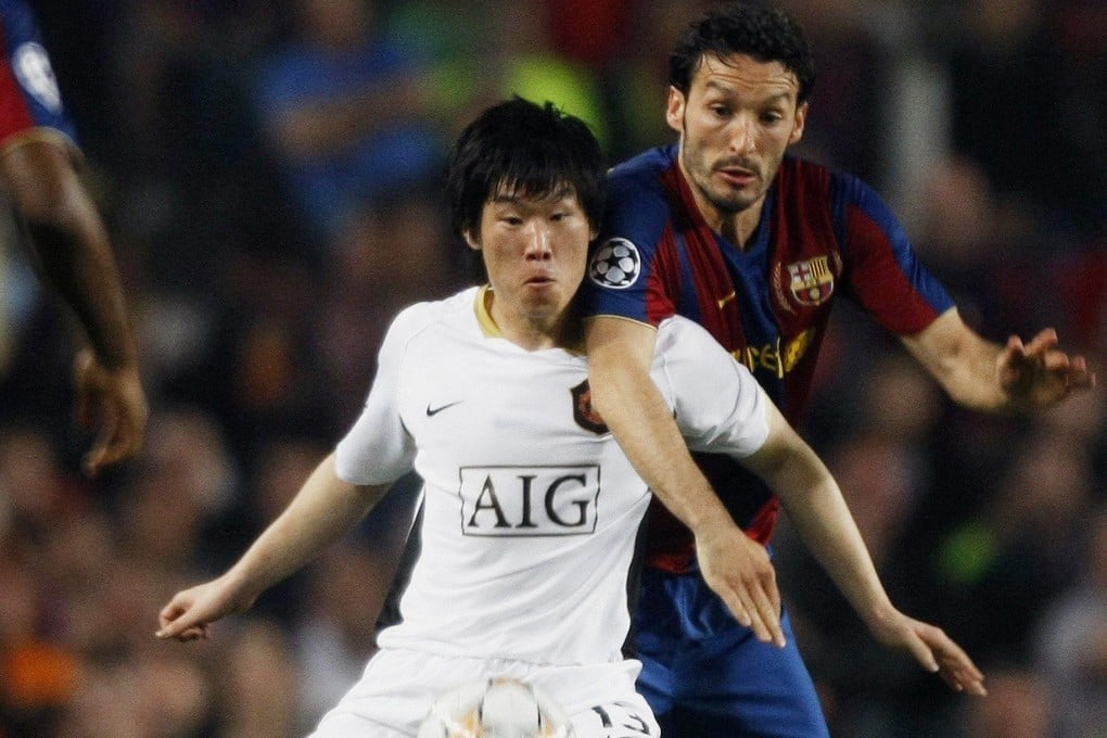 Park Ji-sung shone as Manchester United overcame Barcelona in the 2008 Uefa Champions League semi-finals. Photo: Reuters