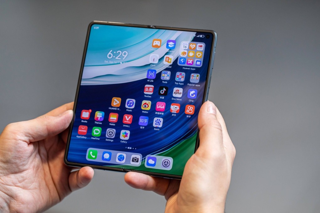 Huawei’s Mate X5 foldable smartphone. Photo: Bloomberg