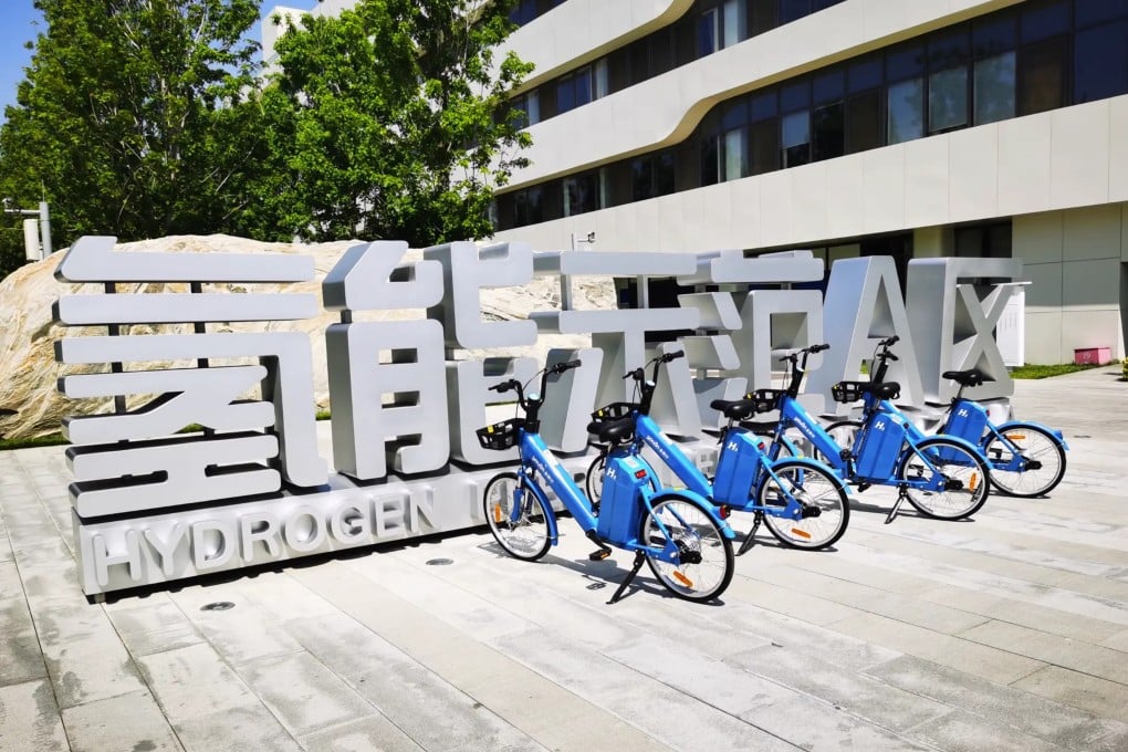 Hydrogen-powered bikes like these have been recalled in suburban Shanghai for “certain adjustments”. Photo: Youon Handout
