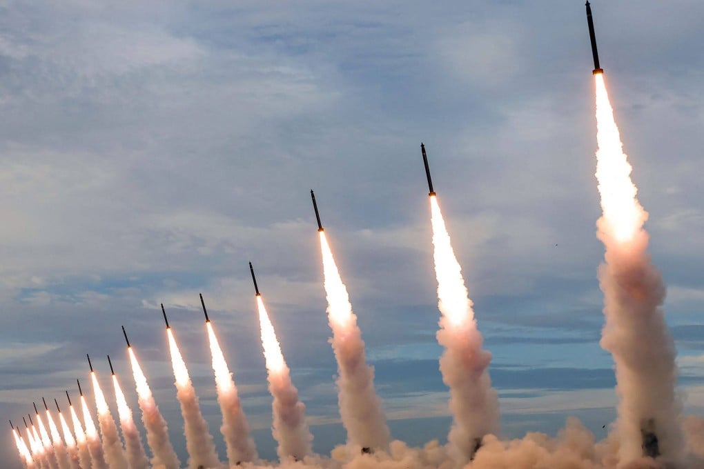 North Korea fired 18 short-range ballistic missiles during a drill at an undisclosed location on May 30. Photo: KCNA via KNS/AFP