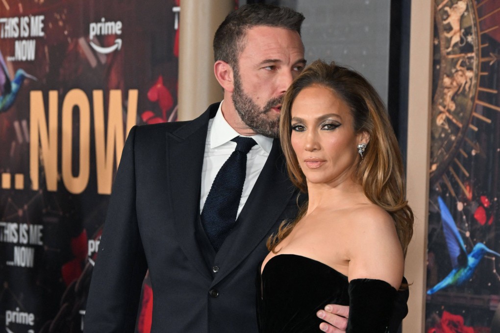 Singer Jennifer Lopez with her husband Ben Affleck in California. Photo: AFP