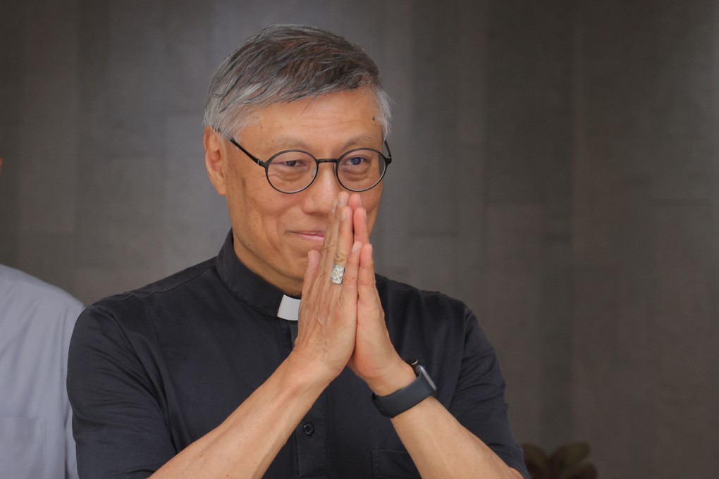 Stephen Chow, Hong Kong’s Catholic bishop, has called for forgiveness ahead of 35th anniversary of the Tiananmen Square crackdown. Photo: Jelly Tse