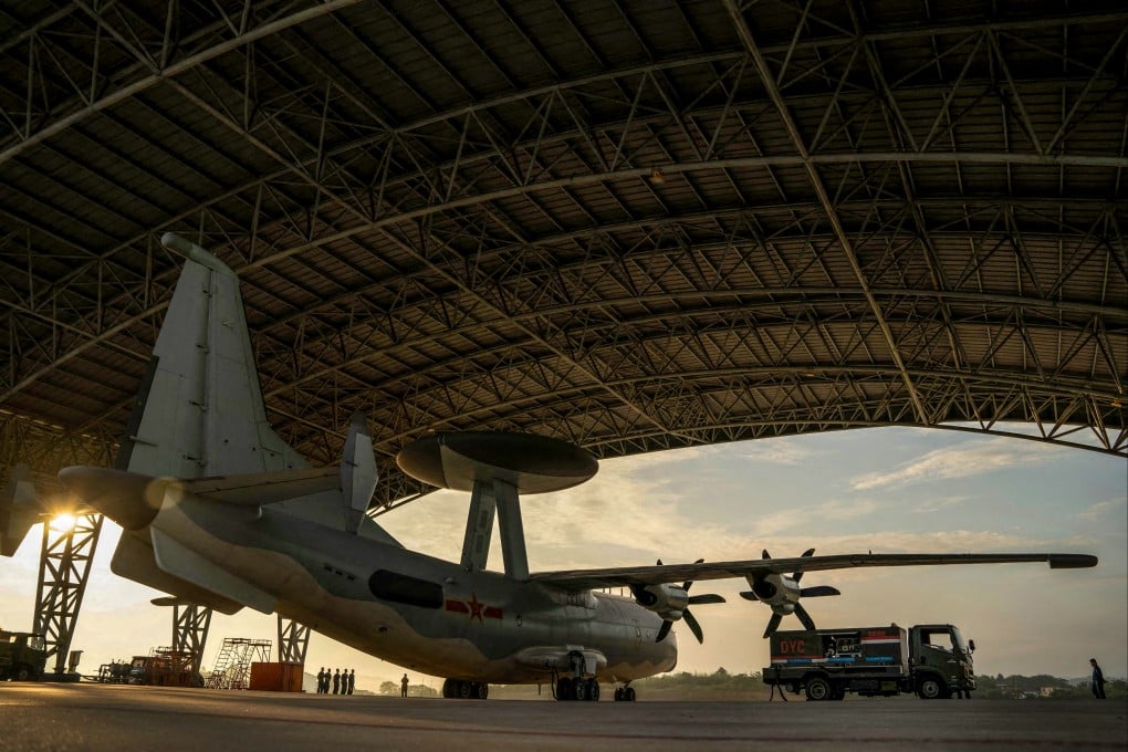A PLA fighter jet prepares to take off from an unknown location during military drills near Taiwan on May 23. A senior PLA official has warned there could be more exercises around the island. Photo: AFP / PLA Eastern Theatre Command