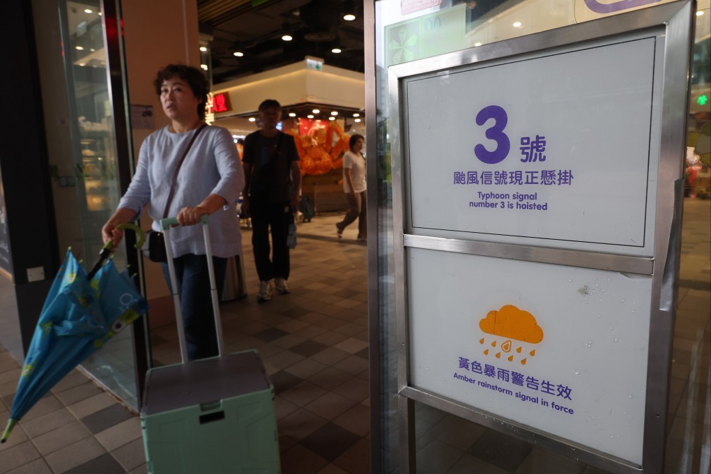 The city’s weather forecaster is considering downgrading the No 3 typhoon warning signal to No 1. Photo: Edmond So