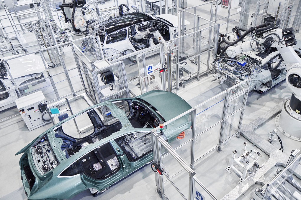 EVs take shape in a factory of Nio. Photo: Weibo/ @Nio