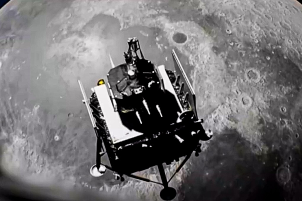 China has landed a spacecraft on the moon’s far side for a second time. Photo: CCTV