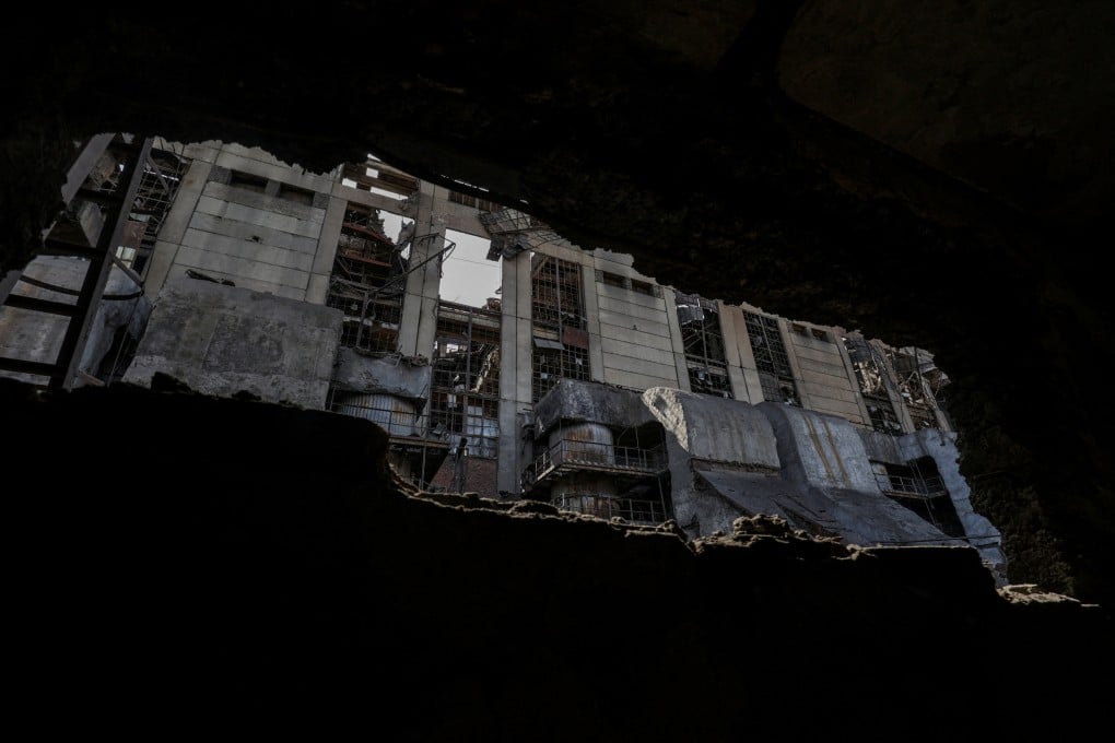 A thermal power plant damaged by a Russian missile strike, amid Moscow’s attack on Ukraine, at an undisclosed location in the west of the country in May. Photo: Reuters