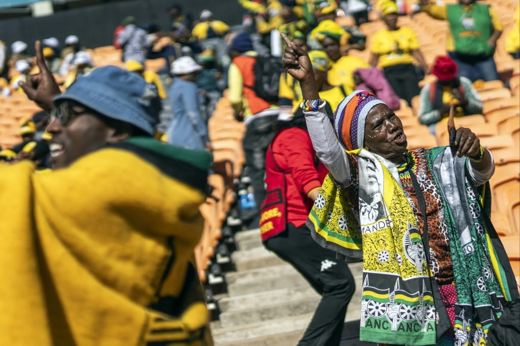 African National Congress supporters attend a rally in Johannesburg, South Africa, on May 25. Photo: AP