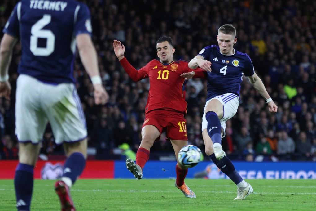 Scott McTominay scored twice as Scotland sealed a famous 2-0 victory over Spain in qualification. Photo: Reuters