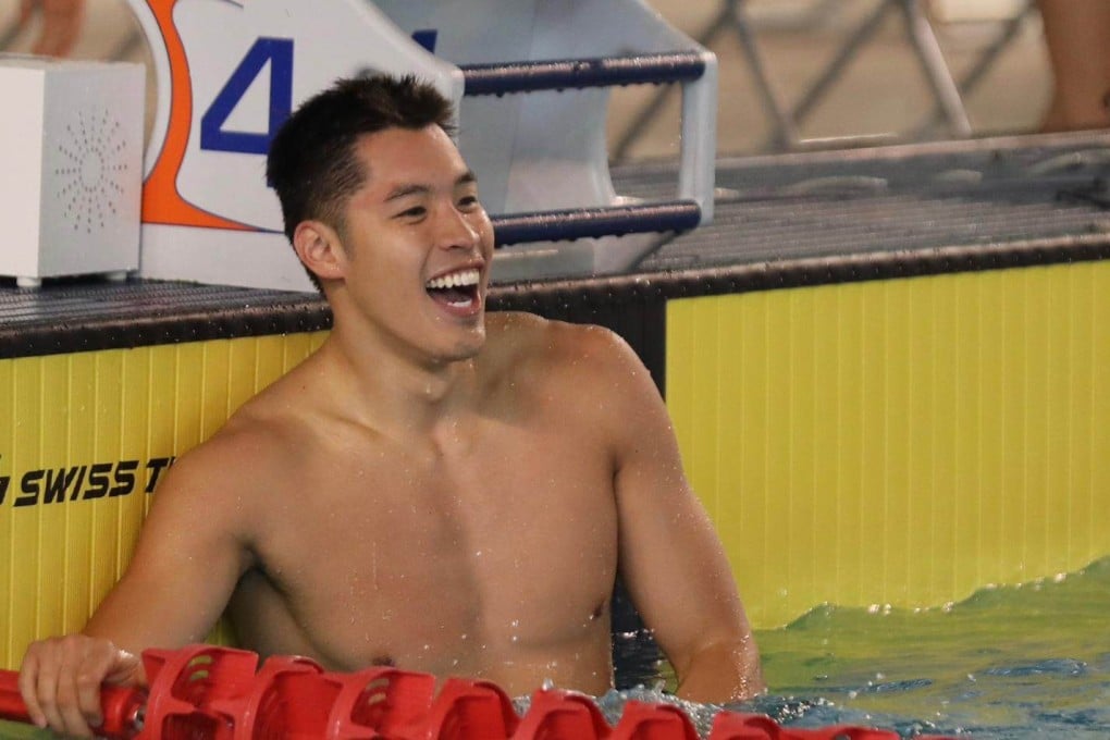 Hong sprinter Ian Ho Yentou won a tight 50m race, pipping Dutchmen Renzo Tjon-A-Joe and Kenzo Simons. Photo: Handout