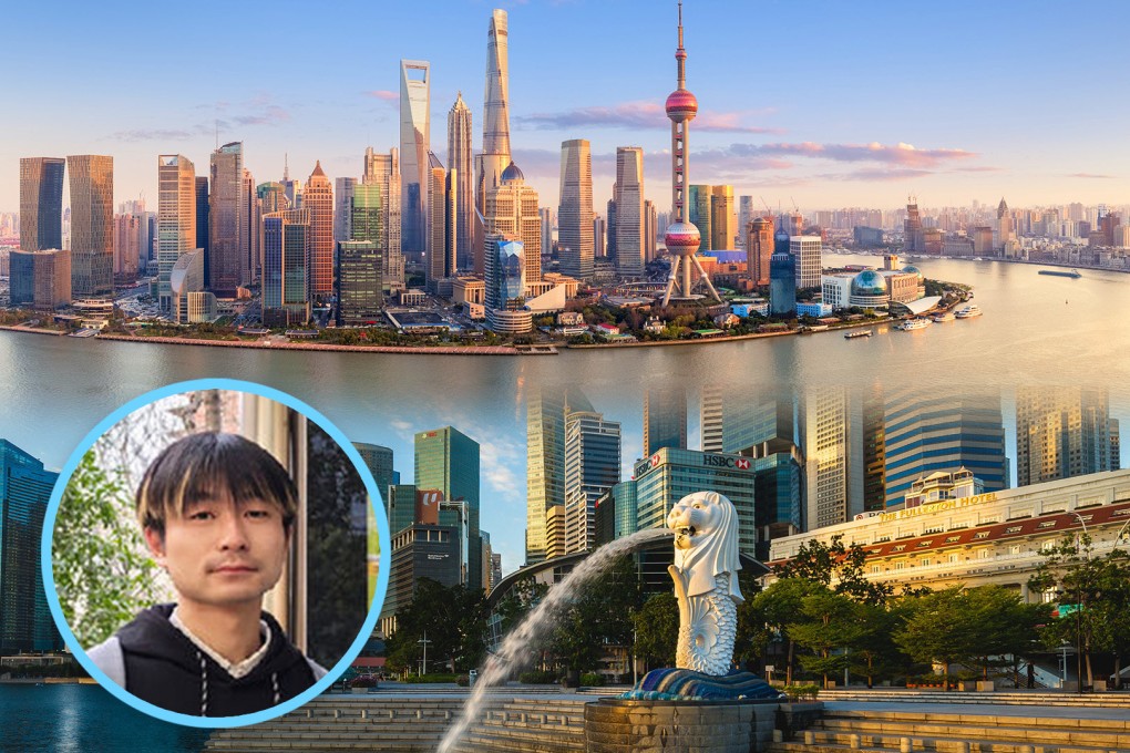 A university student from China who travelled from Shanghai to Singapore by bus in 29 days, spending just US$400, has surprised many people and divided online opinion. Photo: SCMP composite/Shutterstock/big5.news.cn