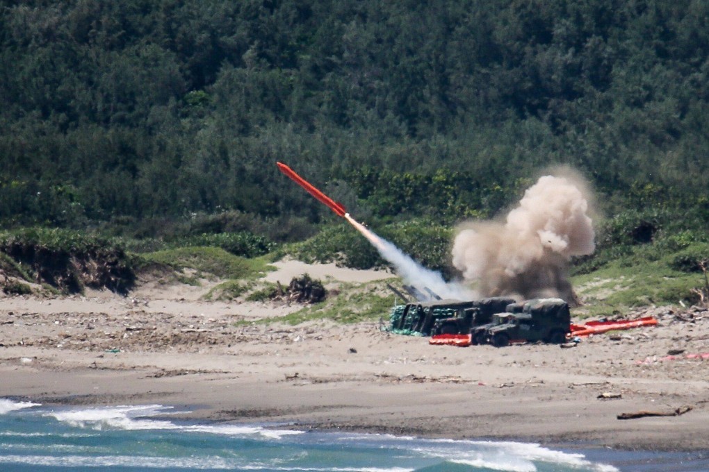 The Taiwanese military will stage a series of live-fire drills this month to bolster defences against an attack from the sea. Photo: Bloomberg