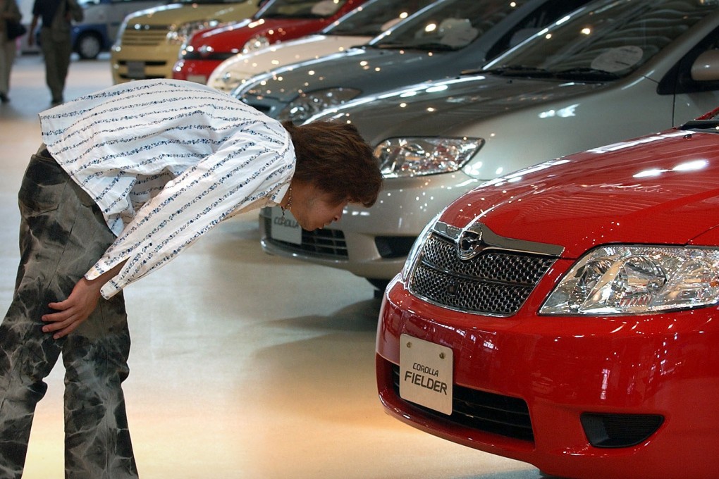 The Toyota Corolla Fielder is one of three current models for which the Japanese carmaker submitted faulty pedestrian-safety test data. Photo: AP