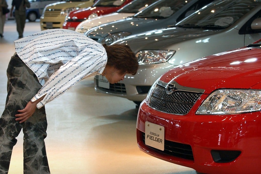 The Toyota Corolla Fielder is one of three current models for which the Japanese carmaker submitted faulty pedestrian-safety test data. Photo: AP