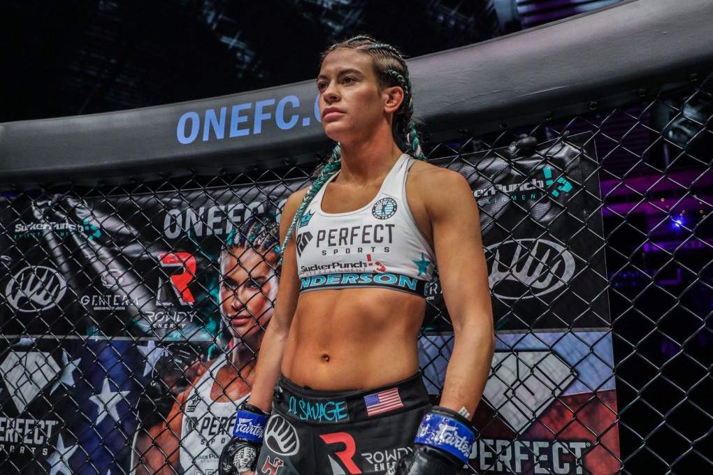 American Alyse Anderson, who will fight Victoria Souza at ONE 168, has not fought since being stopped by Stamp Fairtex in Denver last year. Photo: ONE Championship