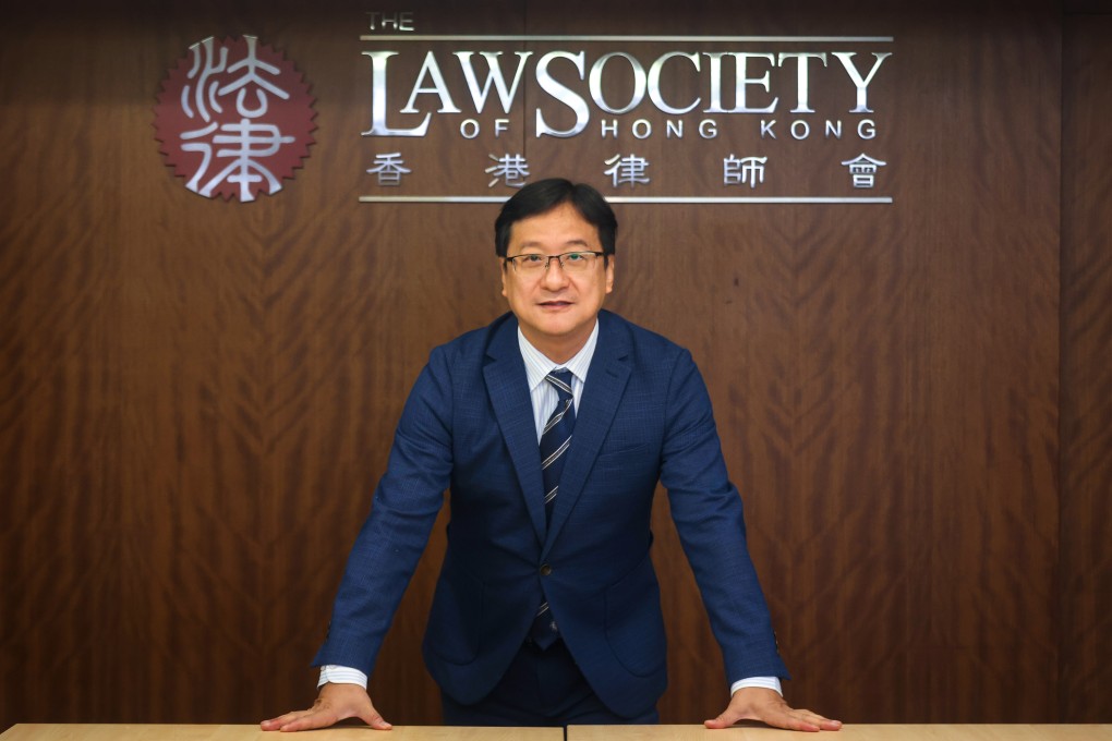 Chan Chak-ming ends his three-year stint as Law Society president next week. Photo: Jonathan Wong
