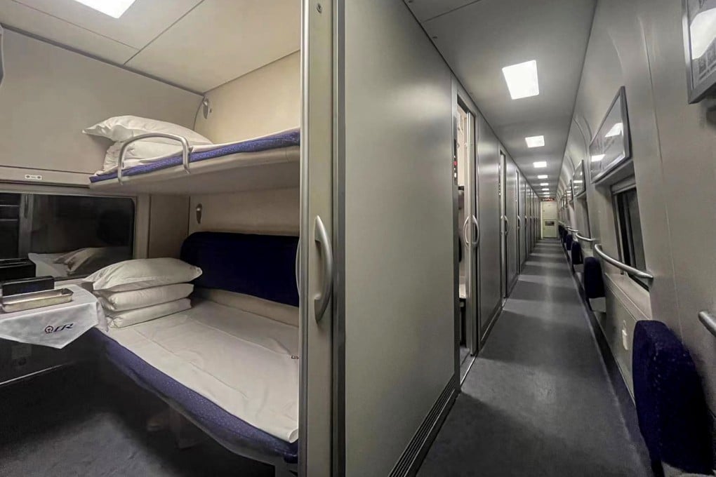 A view of a sleeper carriage for the new China Railway overnight service between Hong Kong, Beijing and Shanghai. Photo: MTR