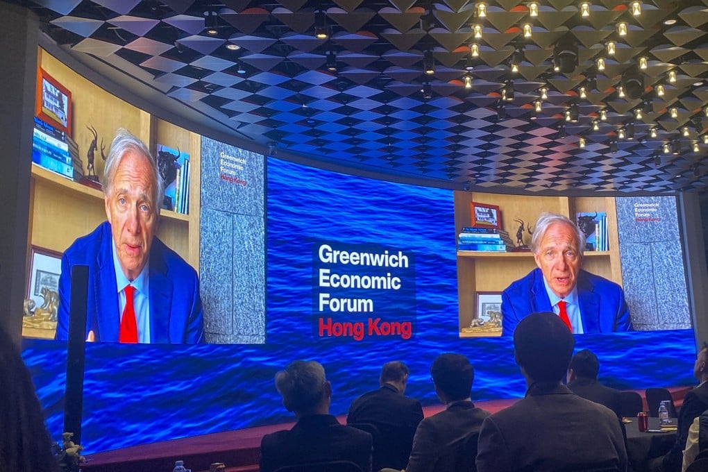 ‘Diversification and investment in China is desirable,’ Dalio said in a virtual presentation at the Greenwich Economic Forum in Hong Kong. Photo: Jiaxing Li