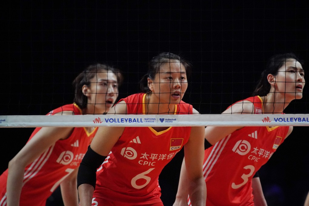China’s (from left) Wang Yuanyuan, Gong Xiangyu and Diao Linyu during the loss to Italy last weekend. Photo: Xinhua