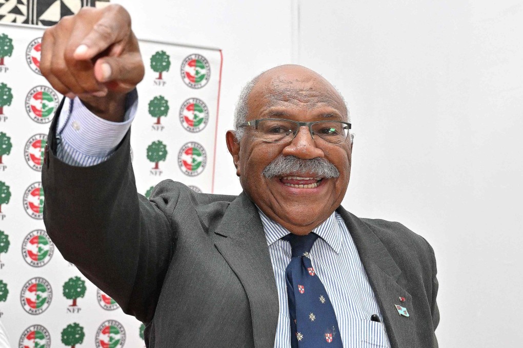 Fiji’s Prime Minister Sitiveni Rabuka competed in both rugby and athletics at a national level during his youth. Photo: AFP