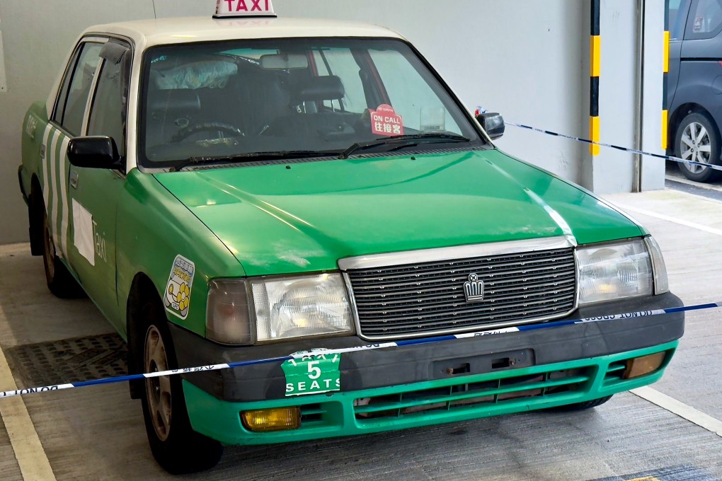 The vehicle, which was not registered, was discovered in a car park at Fanling Wai on Tuesday night, Photo: Handout