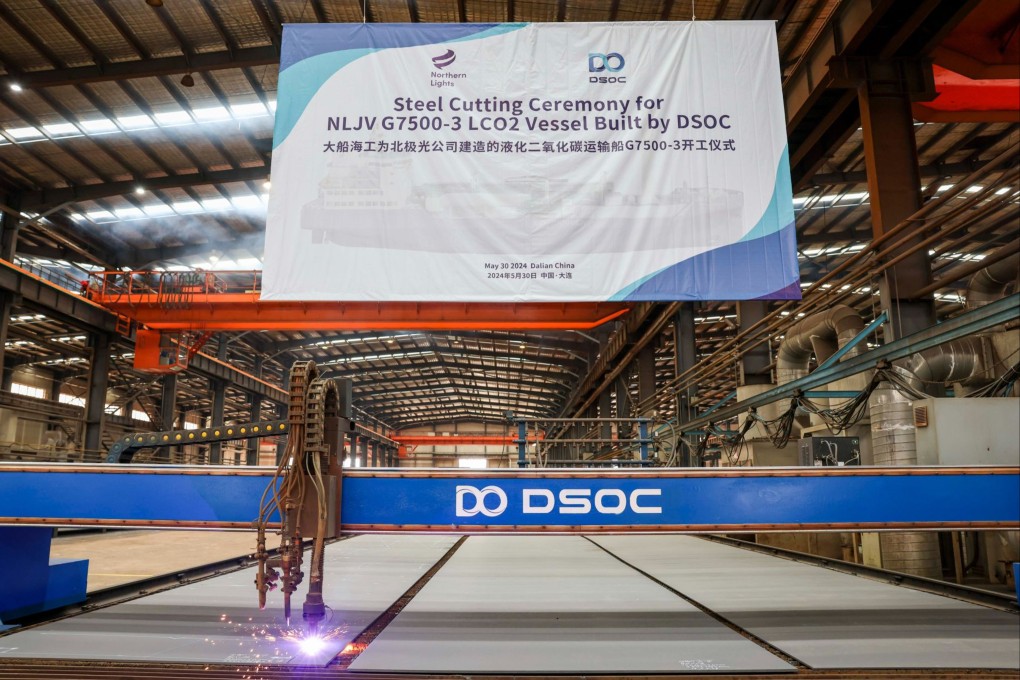 China's Dalian shipyard begins work on third liquefied