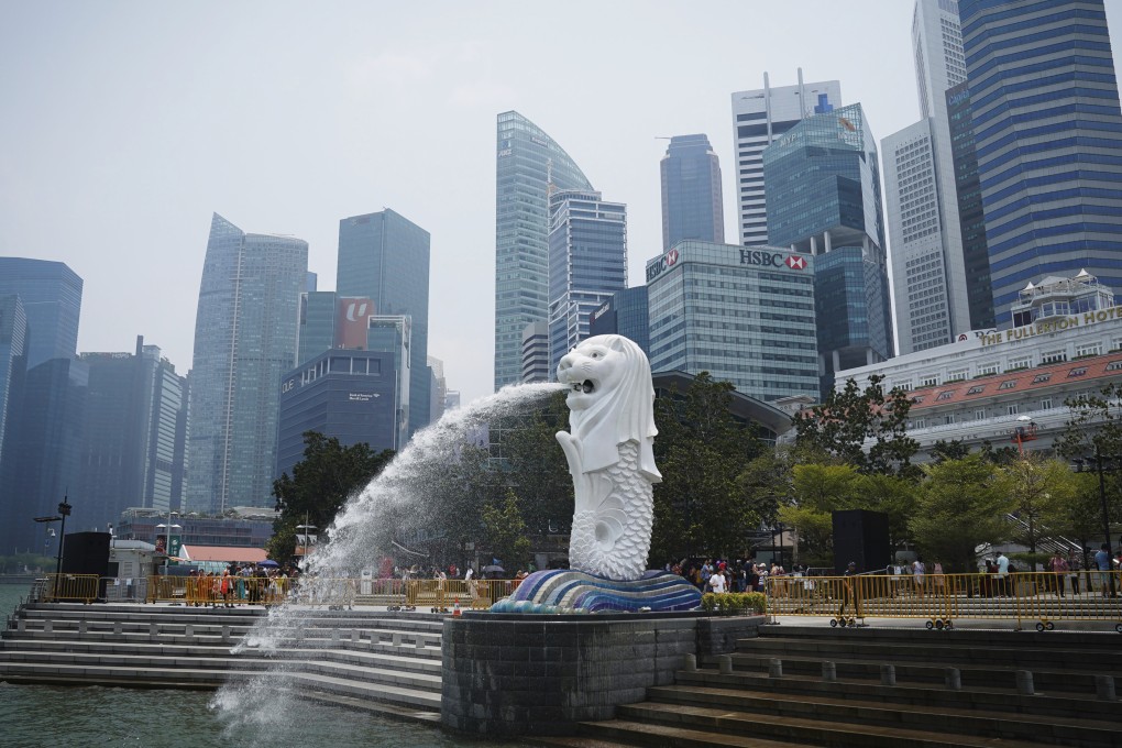 The Merlion statue in Singapore. The city state jailed a truck driver for failing to stop after hitting a pedestrian, and instead drove all the way to Malaysia. Photo: AP
