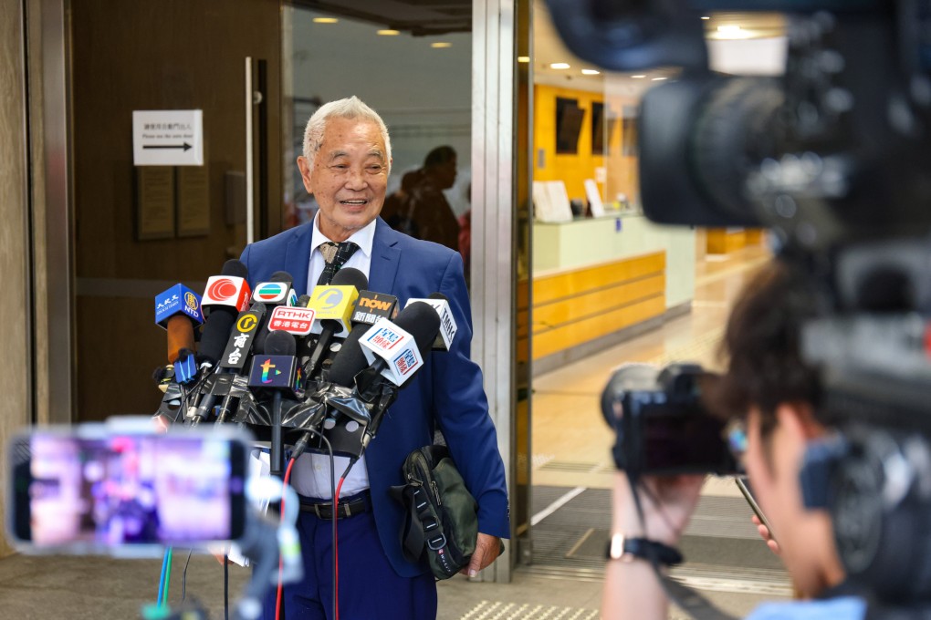 Kwok Cheuk-kin, 85, is suspected of securing government subsidies and social welfare by making false statements. Photo: Brian Wong