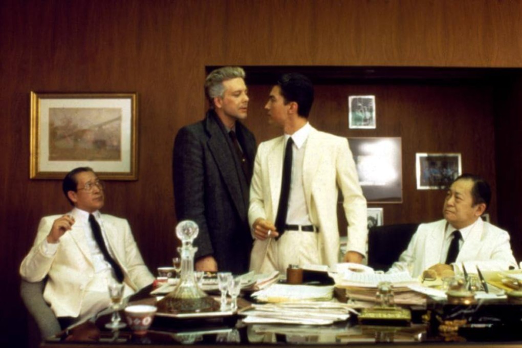 Mickey Rourke as a police captain and John Lone as a triad boss in a still from Year of the Dragon (1985), a crime thriller set in New New York’s Chinatown.