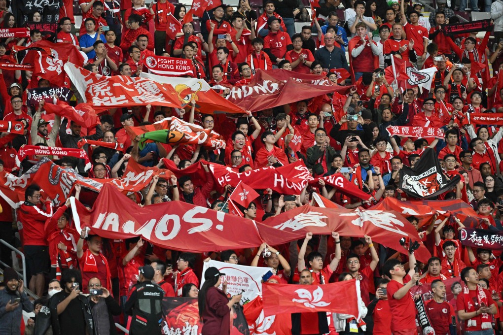 Hong Kong fans, pictured during January’s Asian Cup clash with Iran in Doha, have been told their side will aim to finish the World Cup qualifiers on a high. Photo: AFP