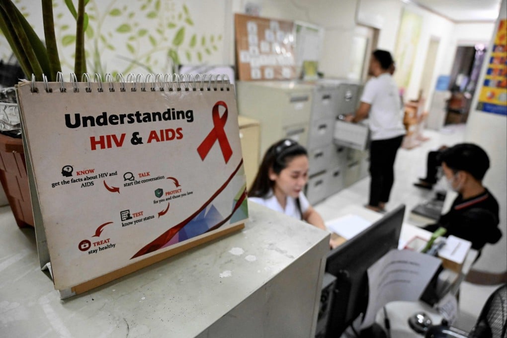 A patient waits in line at a social hygiene clinic in Quezon City. Only 27 per cent of Filipinos were aware of social hygiene clinics, a Department of Health survey found. Photo: AFP
