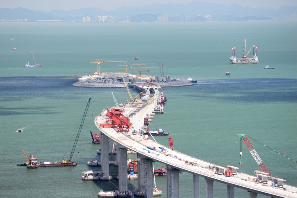 The 55km Hong Kong-Zhuhai-Macau Bridge is the world’s longest sea crossing. Photo: Xinhua
