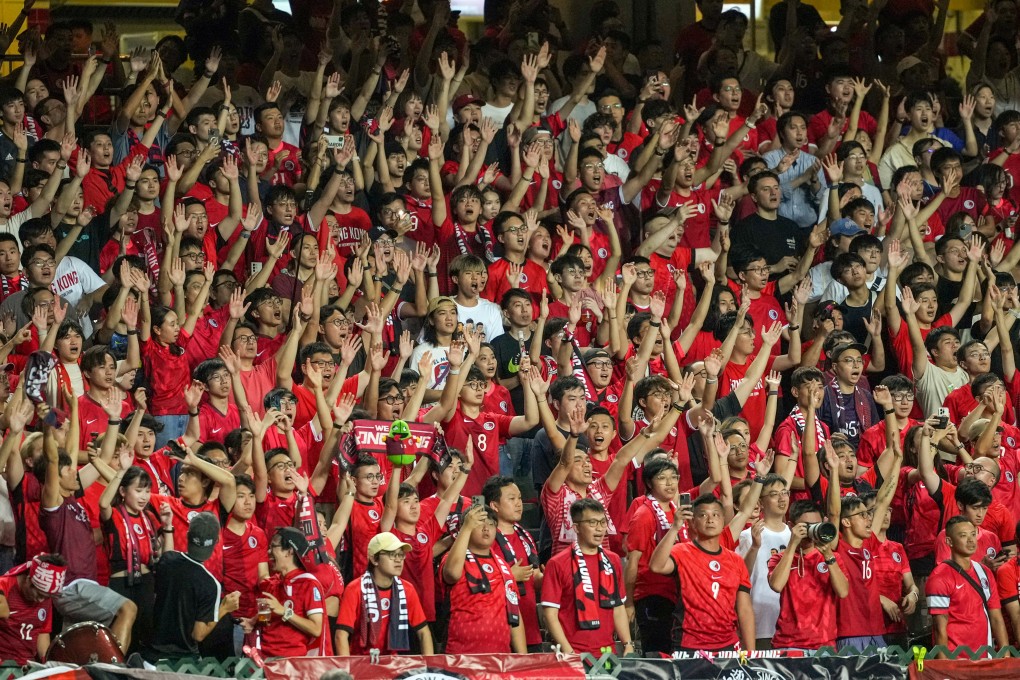 Supporters cheer on the city’s team against Iran at the World Cup qualifier at Hong Kong Stadium. Photo: Sam Tsang