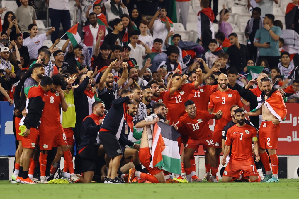 Palestine needed only a point to progress, and got it with a goalless draw against Lebanon. Photo: Reuters