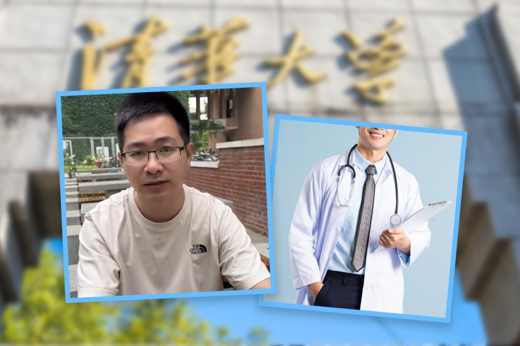 A older man who teaches at a top university in China has been slammed for re-taking a key national exam so he can pursue his dream of studying medicine. Photo: SCMP composite/Shutterstock/Weibo