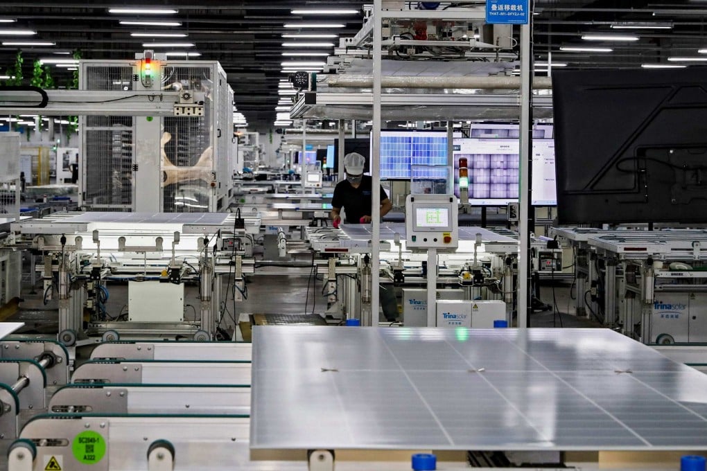 Chinese manufacturers that assemble solar products and batteries in Cambodia, Malaysia, Thailand and Vietnam are overhauling production. Photo: AFP