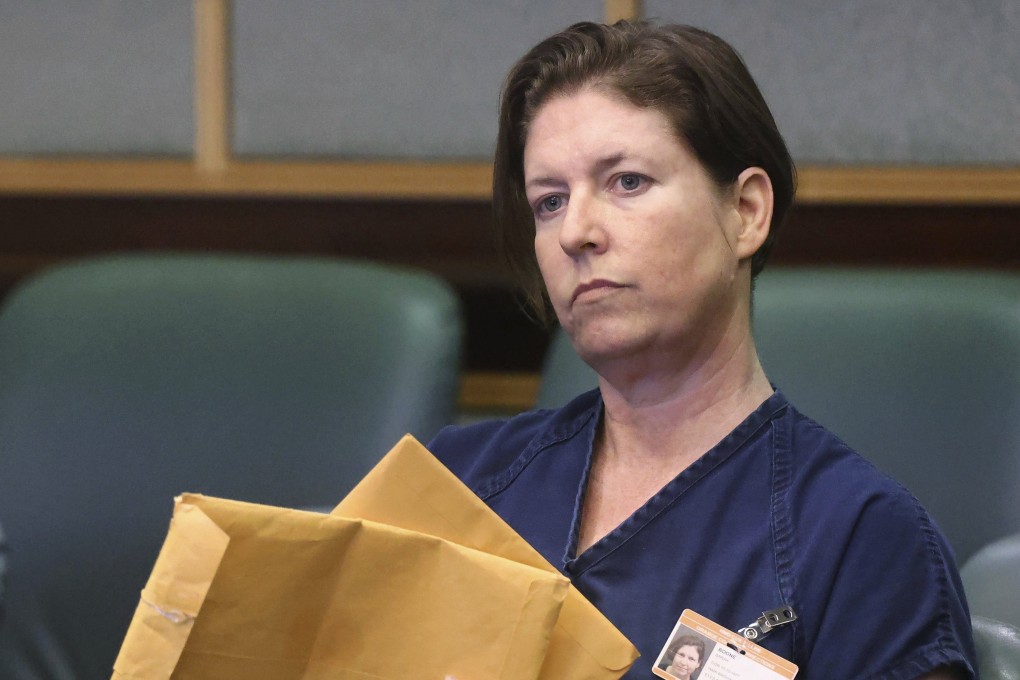 Defendant Sarah Boone attends a pre-trial hearing in Orlando, Florida, on Friday. Photo: Orlando Sentinel via AP