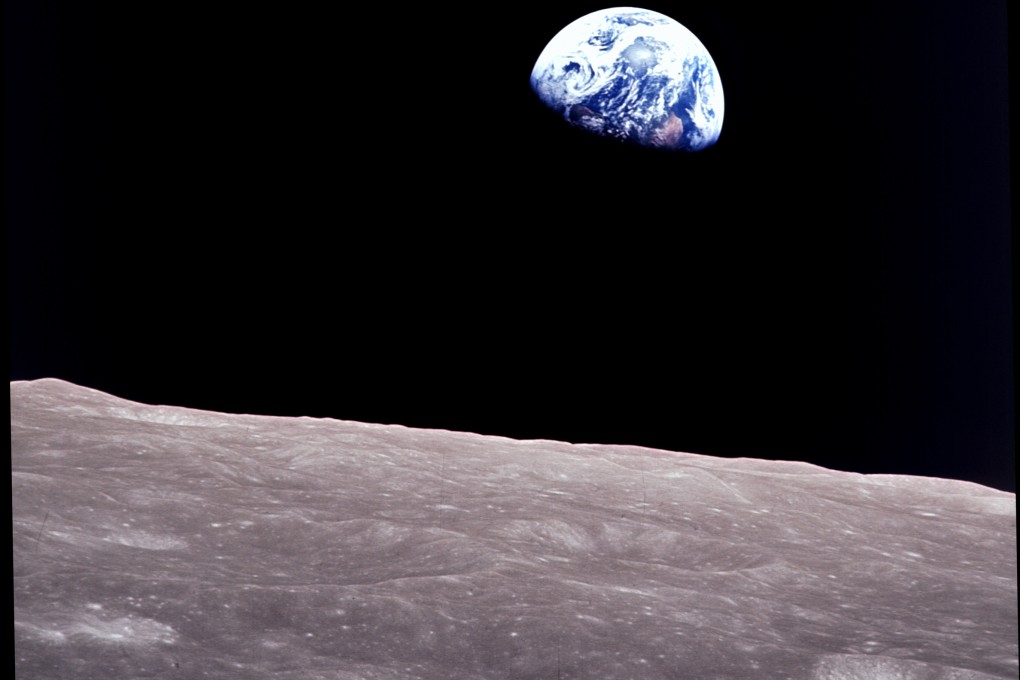 The “Earthrise” photo was the first colour image of the planet from space. Photo: Nasa