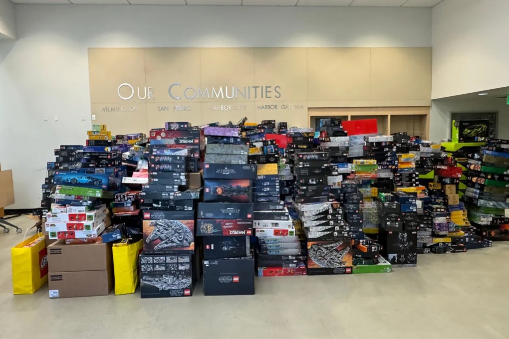 The stolen Lego sets were seized by police. Photo: LAPD/TNS