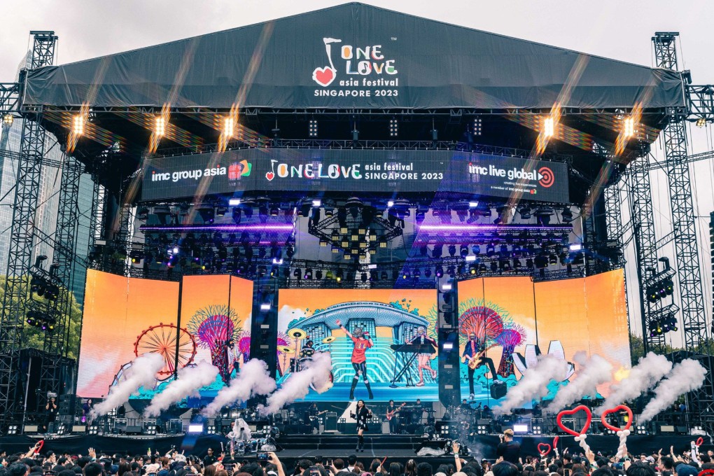 The One Love Asia Festival in Singapore in 2023. The organiser of the Hong Kong event has said it will absorb millions in extra costs. Photo: Facebook/One Love Asia Festival