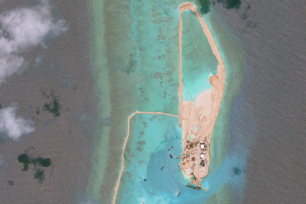 Vietnam has stepped up its construction work in the South China Sea this year:Photo: CSIS / AMTI