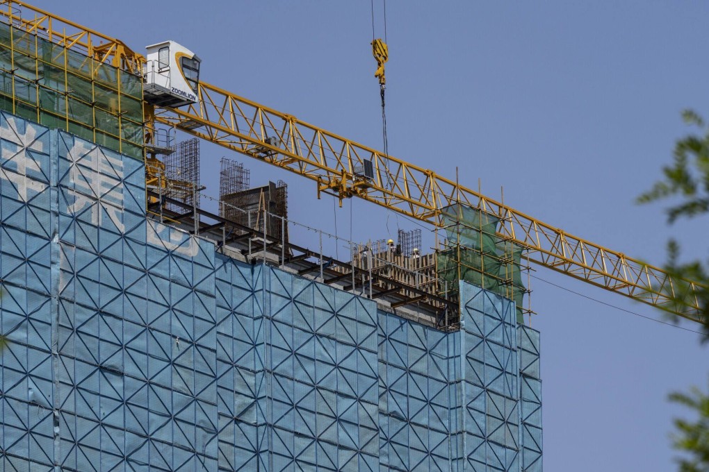 A residential building under construction in Jinan, China, on Thursday, May 9, 2024. Photo: Bloomberg