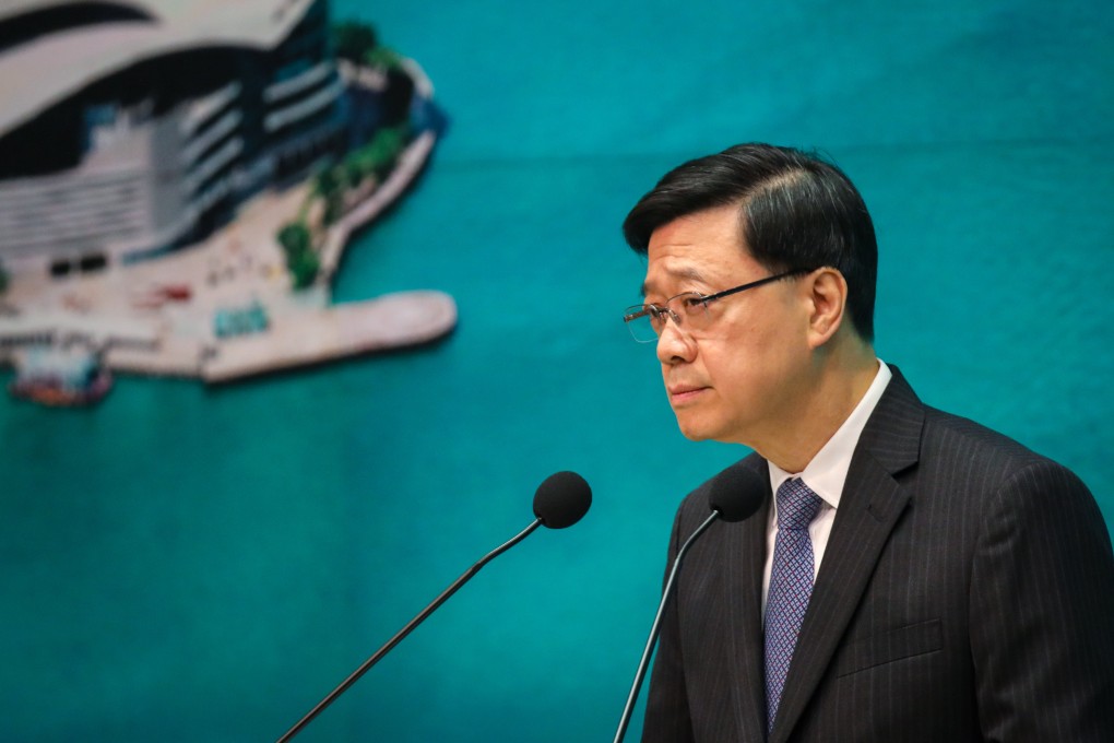 Chief Executive John Lee Ka-chiu, who is also HKU chancellor, intervened in the dispute. Photo: SCMP/ Xiaomei Chen