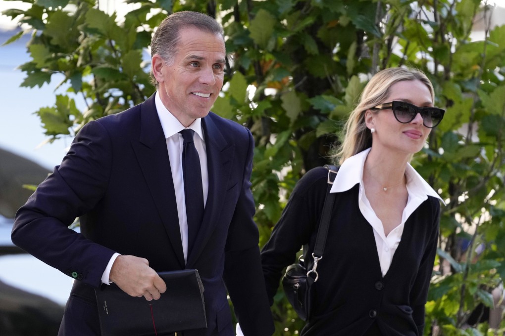 Hunter Biden arriving to court on Monday. Photo: AP