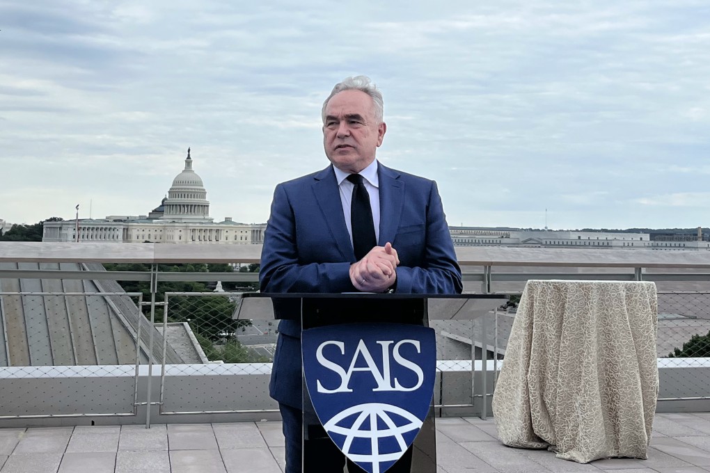 Kurt Campbell, the US deputy secretary of state, speaks at the Trilateral Technology Leaders Training Programme at the Johns Hopkins School of Advanced International Studies on Monday. Photo: Bochen Han