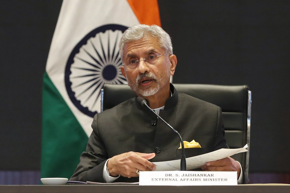 Indian Foreign Minister S. Jaishankar speaks at a press conference in New Delhi in March 2023. India has demanded an end to further recruitment of its nationals by the Russian army. Photo: EPA-EFE