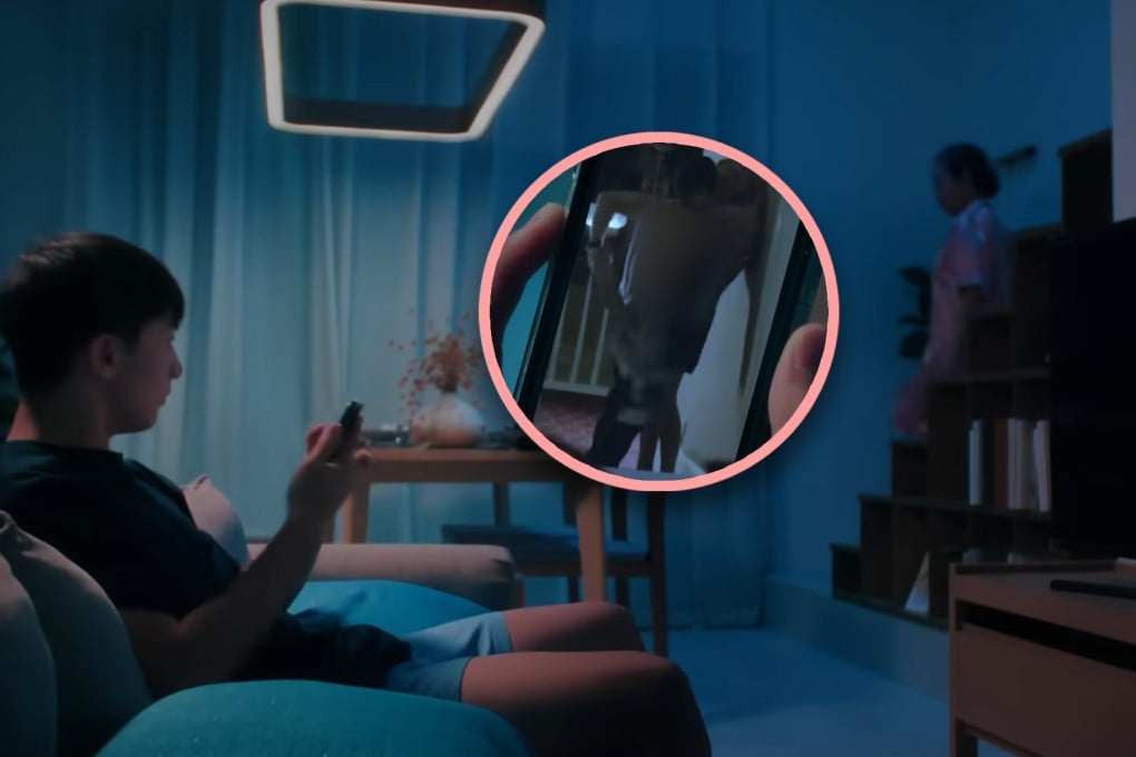 A Singapore telecoms firm has stoked controversy with an advert in which a mother respects her son’s right to watch pornography. Photo: SCMP composite/YouTube
